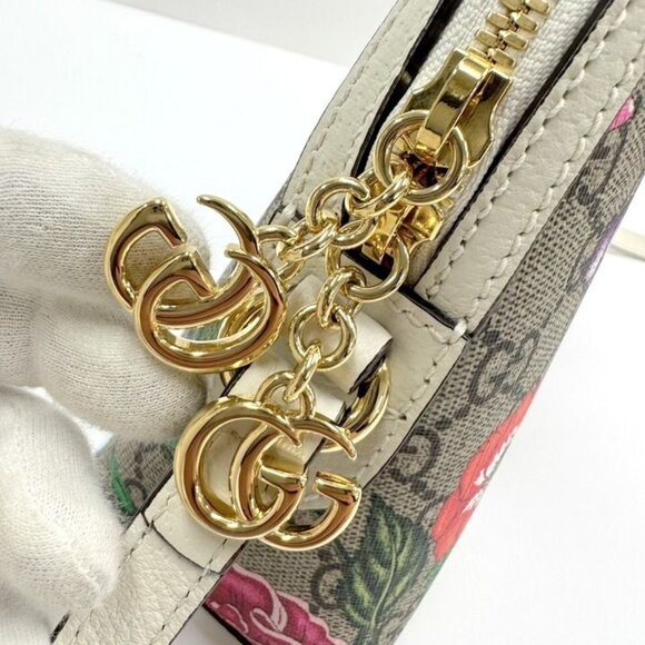 Gucci GG Flora Ophidia Shoulder Bag Supreme Khaki White - Picture 5 of 8